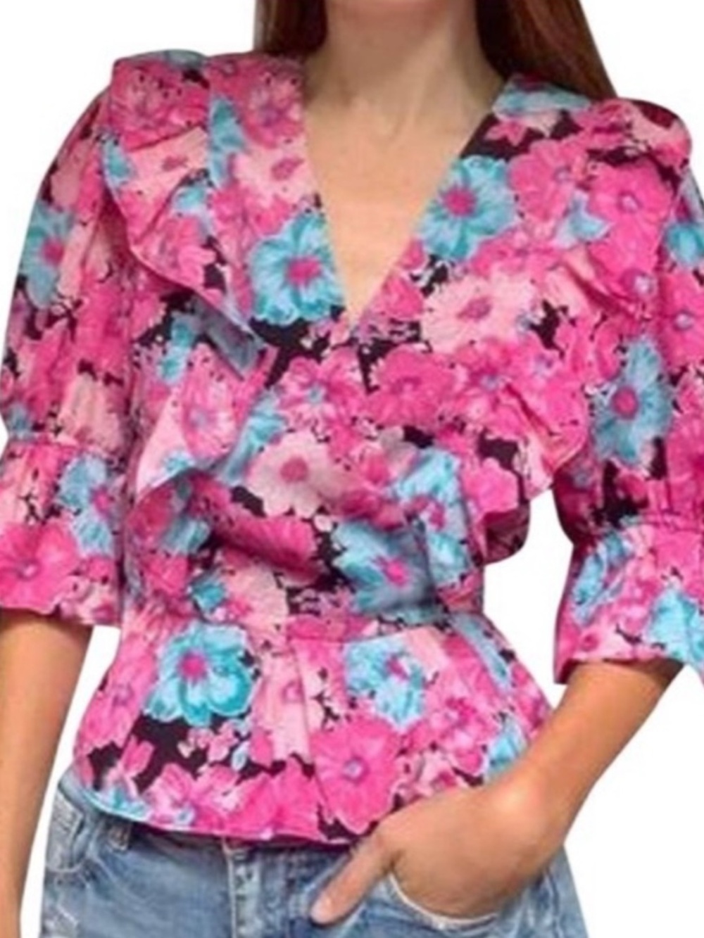 Wayf floral top new nwt